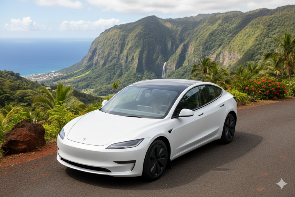 Tesla Model 3 à La Réunion